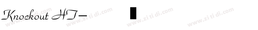 Knockout HT字体转换